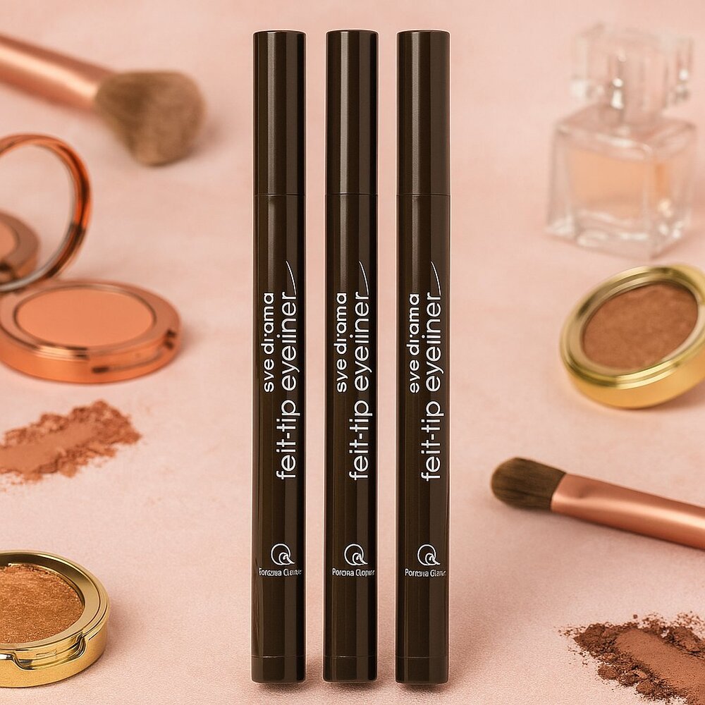 3pk Femme Couture Eye Drama Felt Tip Eyeliner - Intense Black NIP